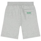 Boys Grey Logo Shorts, 1, hi-res